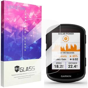 Compatible for Garmin Edge 840 Solar Screen Protector, [3 Pack] 9H Tempered Glass Screen Protector Film Compatible for Garmin Edge 840 Solar/Edge 540 Solar (3 Pack)