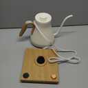 Electric Kettle, Gooseneck Electric Kettle, 1 Precise Temperature Control, Stainless Steel Interior, Quick Heating for Pour Over Coffee, Tea & Boiling Water, 0.9L (Cream White)