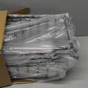 Goovilla Freezer Organizer Bins with Foldable Handle, 4 Pack Stackable Freezer Baskets for 3.5-7 Cu.FT Deep Chest Freezer Organization, Coated Metal Freezer Storage Bins with Better Space Utilization (Black)