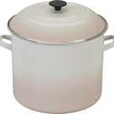 Le Creuset Enamel On Steel Stockpot, 16 qt., Meringue