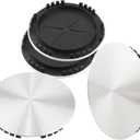 4Pcs Wheel Center Cap for 2002-2006Escalade Wheel Rim 199mm(7.83in) Silver Hub Cap Wheel Cover, Replacement 15650047 15650049