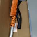 EcoNour 27" Aluminum Ice Scrapers for Car Windshield | Car Snow Scraper Window and Snow Brush with Ergonomic Foam Grip Winter Accessories (Orange)