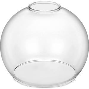 Thick Clear Glass Globe Lampshade, 1.89" Fitter Replacement Shade for Wall Sconces, Pendant Lights, Chandeliers, Vanity & Ceiling Fixtures