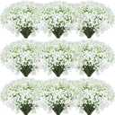 Janinka 23 Pcs Artificial Baby Breath Flowers Fake Gypsophila Bouquets 20.8 Inch Faux Gypsophila Flowers DIY Floral Bouquets for Arrangement Wreath Wedding Party Decor (White)