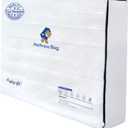 Plastic Mattress Bag for Moving Storage, 6 Mil Waterproof Zippered Mattress Cover, Mattress Protector for Moving Supplies - Queen Size (White)