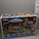 Little Tikes Easy Store Picnic Table with Umbrella, Multi Color, 42.00''L x 38.00''W x 19.75''H (Standard)