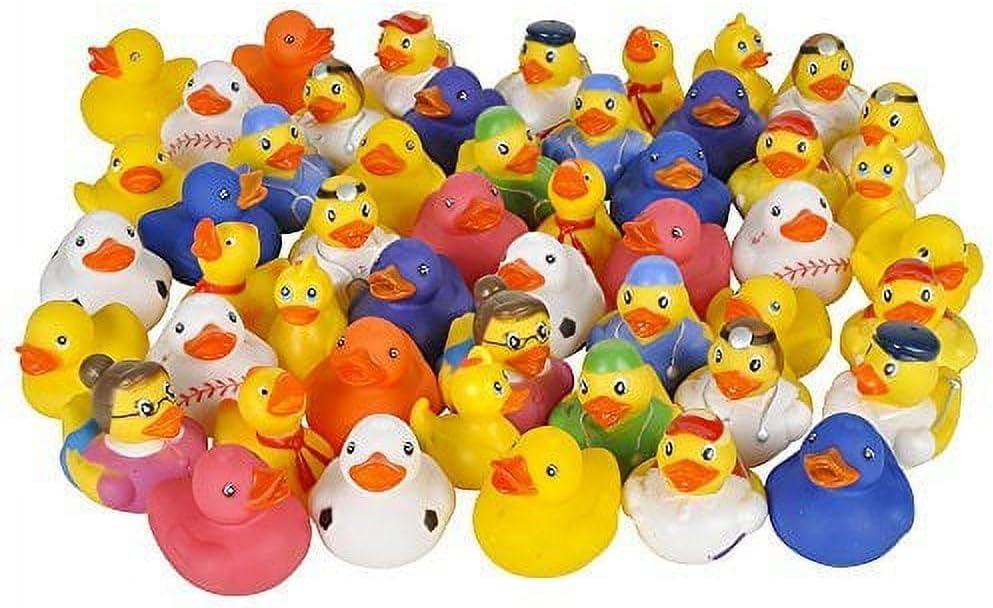 Rhode Island Novelty 2 Inch Rubber Ducky Assortment, 50 Pieces per Order
