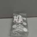 CHICTIE White Shower Curtain Hooks, Rustproof Shower Curtain Rings for Bathroom, Metal Shower Hooks for Shower Curtain Rod, Modern Decorative Shower Curtain Hangers Set of 12, Round Heavy Duty Design