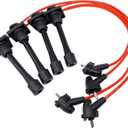 HiSport Spark Plug Coil Wires Ignition Coil Harness Replacement for Geo Prizm Toyota Celica Corolla 1.6L 1.8L 1993-1997 Replace 94853682, 9091922327, 71-4168, 6714168, 9485368, 55910, Set of 4
