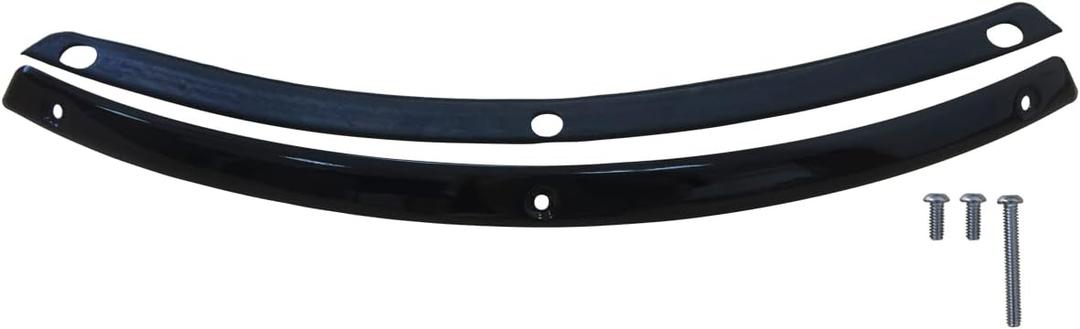 FATECIM Batwing Windshield Windscreen Trim with Rubber Gasket for Harley Touring Electra Street Tri Glide Ultra Limited 2014-2019 Gloss Black