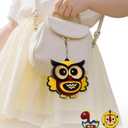 3 x HENUIE Art Craft Activity Toys for Kids, DIY Foam Felt Kits, Make Your Own Animals Puzzles Decoration Pendant, Birthday Gifts for Boys & Girls Ages 4, 5, 6, 7,8 Year Old owl, Lion, Dinosaur