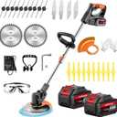 Electric Weed Wacker Cordless, 5 in 1 Weed Eater Battery Powered, 35-47 inches