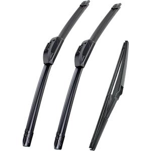 Replacement for Jeep Cherokee 2014-2020 Silent Wipers - FIOSLPINS Front and Rear Windshield Wipers 26"/18"+14" Full Blade Set (3 Pack)