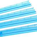 Mahjong All-in-One Tile Rack & Pusher, Blue, Clear Acrylic Mahjong Rack and Pusher Combo, Modern American Mahjong Tile Racks, Set of 4