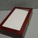 Uten Watch Box, 12 Slot Wooden Watch Case with Removable Watch Pillow, Metal Clasp Watch Display, Watch Box Organizer for men and women. (Cherry Red)