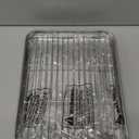 Baking Sheet with Cooling Rack (1 Cookie Sheet + 1 Baking Rack), Stainless Steel Small Baking Sheet Pan with Wire Rack, Toaster Oven Pans Size 10.4 x 8 x 1 Inch, Non-toxic & Heavy Duty & Non-stick
