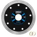 CRALY 4-1/2 Inch Super Thin Diamond Blade, 7/8 in Arbor, 4.5'' Diamond Tile Blade for Angle Grinder & Tile Saw, Diamond Cutting Wheel for Cutting Ceramic, Tile, Marble, Granite, Brick, Porcelain, 5PC