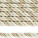 Fenghuangwu 10 Yards / 1cm Twisted Rope Cord Trim Nylon Rope Thread String for DIY,Home Decor,Sofa Furniture Decoration-Mix Beige