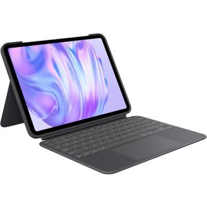 Logitech Combo Touch iPad Pro 11-inch (M4 & M5)(2024 & 2025) Keyboard Case - Detachable Backlit Keyboard with Kickstand, Comfortable Typing, USB Connectivity, Multi-use Mode - Midnight Black