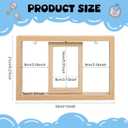 Sliner Baby Handprint Kit Quick Dry Clay, Rotating Wooden Keepsake Frame