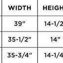 USA - Ready for Tile Niche Preformed Bathroom Recess It Shower Shampoo Shelf (14" X 36"), EXTRA LARGE RECTANGULAR 14" X 36"