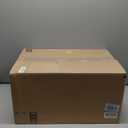 VECELO 19 Gal Stackable Storage Bins with Lid, 3 Pack Plastic Collapsible Storage Cabinet, Foldable Folding Box Organizer/Storage Container Cart with Wheel and Double Door for Home Office, White