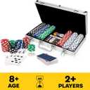 Spin Master Games, Cardinal Classics, 300-Piece Poker Set with Aluminum Carrying Case & Professional Weight Chips & Poker Dice, for Ages 8+