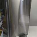 EKO Madison Brushed Stainless Steel 13.2 Gal/50L Kitchen Step Trash Can or Recycling Bin, Removable Inner Liner, Soft Close Lid, Fingerprint Resistant Finish