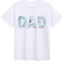 T-shirt "DAD, White , Men Size Large