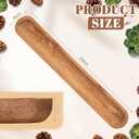 Sawysine 50 Inch Wooden Dough Bowl Decoration Long Bread, Brown