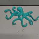 Octopus Keys Hook, Decorative Wall Mounted Nautical Wall Rack, Antique Key Holder Hook, Cast Aluminum Hanger for Coat, Hand Towel, Bathrobe, Jacket, Swimming, Kitchen & Balcony (Distressed Green)