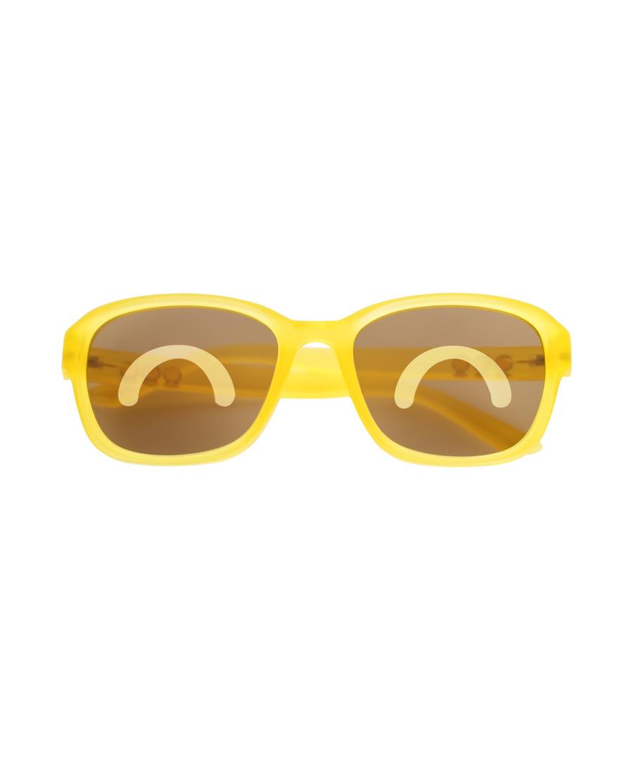 SMILEYWORLD Oval Polarized Sunglasses for Women Mens, Small Fashion Sunnies, UV400 Protection, No Slip, No Bounce (Oval Yellow)