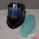 WHA100 Auto Darkening Welding Helmet-CE EN175 Certification-Solar&Battery Power-4 Sensors0.04ms Response Time-Optical grade 1/1/1/2-True Color Wide View Screen-Shade 8~12 for SMAW, MIG, TIG, GTAW