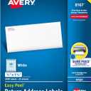 Avery Printable Return Address Labels with Sure Feed, 0.5" x 1.75", White, 2,000 Blank Mailing Labels (08167)
