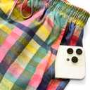 Palazzo Pants for Women Casual Multicolor Gingham Wide Leg Capri Pants 2025 Summer Boho Lounge Trousers with Pockets