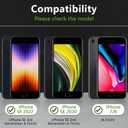 OWKEY Magnetic for iPhone SE Case 2022/2020/3rd/2rd, iPhone 8/7 Case, Compatible with MagSafe SE Phone Case with Screen Protector, Shockproof Matte Translucent Hard Back Slim Protective Cover (Black)