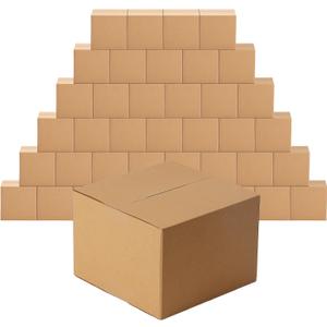 EdenseeLake 40 Pack 7x7x5 inches Shipping Boxes Small Cardboard Boxes for Packing, Moving, Mailing, Brown