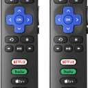 Pack of 2 New Replacement for All Roku TV Remote,Compatible for All TCL-ONN-Hisense-Roku TV Remote