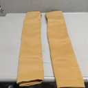 Gwine 24 Inch Length Kitchen Curtains Sets, Light Filtering Half Window Short Curtain Tiers for Bathroom Basement Cabinet Camper Small Windows, 2 PCS, Each 30" Wx24 L, Gold