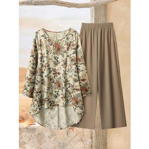 Womens Sets 2 Piece Short Sleeve Lounge Set Printed Loose Pants Sets Set. 0XL Size