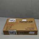 TUTOTAK End Table, Side Table, Tall Couch Table, Sofa Table, Living Room, Bedroom, Black TB01BK083