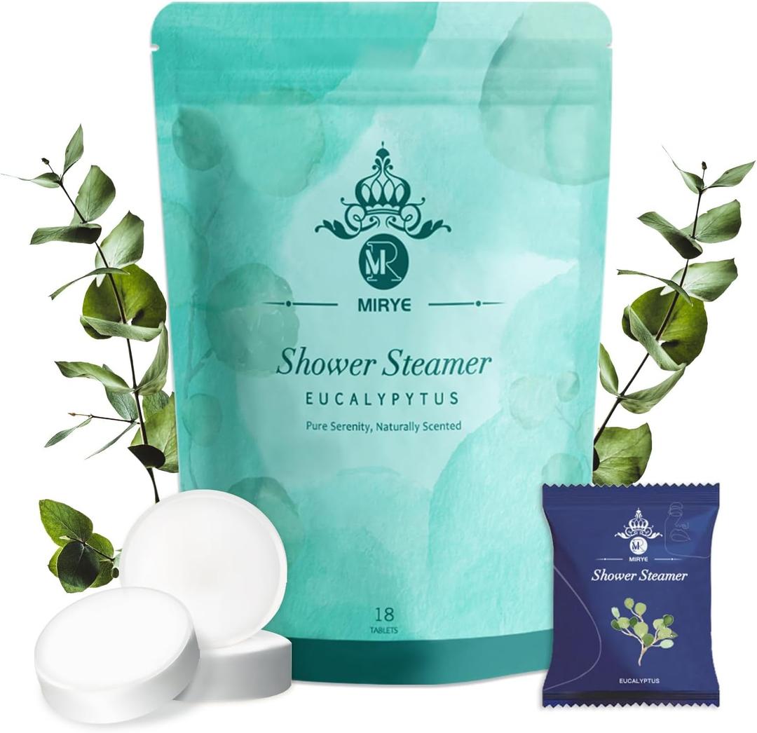 Eucalyptus Shower Steamers 18 Pack XL, Shower Steamer Aromatherapy, Shower Bombs with Essential Oils-Self Care & Birthday Gifts for Women and Men, Unique Gifts for Dad, Mother and Wife