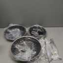 Non Stick Frying Pans Set, Hybrid Skillet Set Nonstick (8+10+12inch), Pans For Cooking, PFOA Free Stainless Steel Kitchen Set, Dishwasher-Safe Cookware