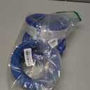 Meow&Woof Hamster Sand Bath Container, Large Sandbox Toilet Gerbil Batheoom, Tiny Chinchilla Dust Bathtub Sand Bath Box for Hamster Cage Accessories 6.5 Inch - Blue