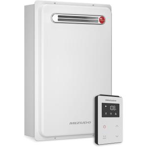 Natural Gas Tankless Water Heater MIZUDO Max 5.1 GPM, 120,000 BTU, Outdoor Installation Only, CSA Certified On-Demand Instant Hot Water Heater, GEN2