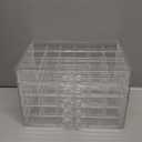 Earring Storage Box Acrylic Jewelry Storage Holder Ring Clear Plastic Transparent Jewelry Display Stand with 5 Drawers 120 Small Compartment Tray for Women Girls