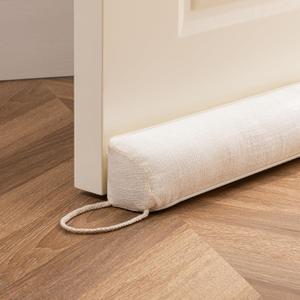 Sunolga 36" Linen Door Draft Stopper Blocks Hot and Cold Air with Removable Washable Cover for Bottom of Door, All-Season Seal for Noise, Wind, Door Sweep for Gaps Up to 3", Home Essentials, Beige