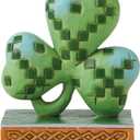 Enesco Jim Shore Heartwood Creek Irish Knot Shamrock Miniature Figurine, 3.5 Inch, Multicolor