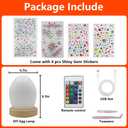 DIY Night Light Painting Kits with Acrylic Crystal Shiny Gem Stickers, Easter Christmas Themed Gifts, 16 Colors Changing Mode and Remote Control, Rechargeable Art Supplies Painting Light kit