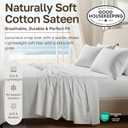 California Design Den King Size Pillowcases - 100% Cotton, Set of 2 Soft Sateen Weave Cases, Fits King Size Pillows - Bright White